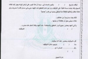 نموذج طلب اخلاء سبيل – pdf