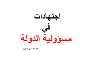 اجتهادات في مسؤولية الدولة 
