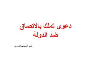 دعوى تملك بالاتصاق ضد الدولة