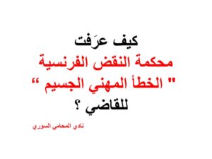 تعريف-الخطأ-المهني-الجسيم-للقاضي